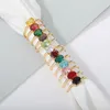 Cluster Anéis Birthstone para Mulheres Boho Colorido Anel Masculino Ouro Casal Jóias Presente Menina Amigo