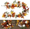 Decorações de Natal Artificial Outono Queda Maple Leaf Garland com Abóbora Folhagem Corda Jardim para Festa de Casamento Decoração de Casa 231018