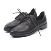 Dress Shoes Retor College girls small leather shoes women size 34-40 flats chunky heels loafers pointed toe lace up oxfords women shoes 231018