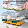 Garrafas de armazenamento Refrigerador Bacon Crise Crise Premium Food Organizador Durável Caixa de Banela Durável Com Timer Seal Aperta
