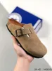 Tyskland Birkens tofflor CLOGS Designer Slides for Men Boston Clogs Sandaler Women Platform Slipper Mens Loafer Suede Leather