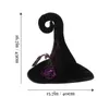 Halloween Toys Halloween Temed Witch Hat Witch Cap Drabla Witch Hat Halloween Party Cosplay Costume Props Halloween Decoration Supplies 231019