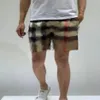 Designer masculino shorts e calções de banho femininos xadrez shorts esportivos secagem rápida luxo qualidade seda algodão checked2422