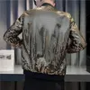 Men's Jackets Y2K Men's Streetwear Night Club Stage Thin Motorcycle Jackets Trendyol Men Hip Hop Sequined Bombers Jacket Coat Fashion Clothing 231018