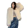 Zxryxgs pele feminina zxryxgs 2023 outono inverno falso casaco moda elegante roupas linda cor combinando jaquetas tendência