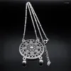 Pendentif Colliers Vintage Creux Géométrie Sacrée Bohême Collier Pour Femmes Alliage Sculpture Fleur De Vie Bijoux Ethniques NXH750