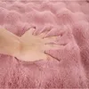 Carpet 1Pc Bubble Plush For Home Decor Imitation Rabbit Hair Balcony Cushion Kids Living Room Faux Fur Rug Girl Bedroom Foot Mat 231019