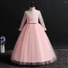 Girl Dresses 5-15Yrs Teens Wedding Dress Elegant Summer Princess Girls Maxi Lace Party Costume For Kids Clothes