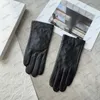 Designer gloves For Women mens WITH BOX Fashion BLack leather sheepskin Letter glove Ladies touch screen winter thick warm Gifts G2310191Z-6