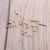 Mix Farben Strass Nasenstecker Schraubring Knochen Bar Piercing Schmuck Gold Silber Nase Pin261Z