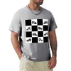 Polo da uomo Fluevog BW T-shirt con motivo a scacchi Camicie T-shirt grafiche Abbigliamento estetico T For Men Pack