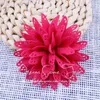 Decorative Flowers 20pcs/lot 3.6" 6Colors Born Lovely Handmade Solid Eyelet Fabric For Baby Headbands Hair Accessories Women Dresses