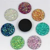 Micui 100pcs 18mm Crystal AB Flatback Round Rhinestone Cabochon Gems Flat Back Resin Rhinestone For DIY Decoration ZZ6472579