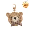 Simpatico papillon Portachiavi orsetto Piccolo portachiavi in stoffa di moda fresca Accessori pendenti Custodia per cuffie Decorazione borsa da donna