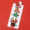 Hair Accessories 5Pcs Christmas Decoration Clips Tree And Satan Hat Pins Bow For Baby Girl Children's Headdress