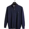 Designer Luxury Man Coat Mens Casual Half High Collar Underlay Sweater Stand Neck Style Classic Fashion2024