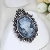 Spille Spille Intere- Accessori da sposa vintage Joyeria Cameo Beauty Queen per le donne Strass di cristallo Oro Argento Antico 272B