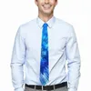 Papillon Hippie Tie Dye Blu Arte moderna Tempo libero Collo Novità per adulti Accessori per cravatte casual Colletto personalizzato di grande qualità