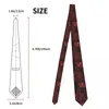 Bow Ties Anime Constees Unisex Skinny Polyester 8 cm Korku Erkek Giyim Kravat Partisi için Japon Manga Boyun Kravat