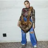 Shoulder Bags Women Bag Love-Shaped Faux Raccoon Fur Plush Fashion Design Large Capacity Personalized Retro Ladies Crossbody