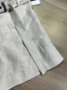 Pantaloni da donna a due pezzi 100% lino Collezione Primavera Estate Set casual 231018