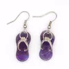 Dangle Earrings Xinshangmie Natural Rose Pink Quartz Amethysts Stone Slippers Shape Silver Plated Female Charm Jewelry