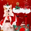 Ropa para perros Sombrero divertido para mascotas Accesorios navideños adorables Sombreros Santa Baberos para perros Gatos Disfraz Fiesta de año Regalo de cosplay