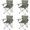 Camp Furniture Trail Classic Folding Camp Chairs With Mesh Cup Holder Set av 4 32,10 x 19,10 x 32,10 tum campingstolar 231018