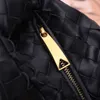 Designer Mini Bag For Women Gold Blank dragkedja äkta lädervävd knuthandtag på väska lyxiga hobo väska kvinnors handväska med dammväska och presentväska