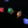 Strings 20 LED Rose Flower String Lights à piles pour les décorations de la Saint-Valentin sans multicolore