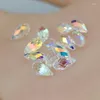 Grânulos briolette pingente waterdrop ab cor cristal 11mm 10 pçs qualidade superior lágrima vidro para fazer jóias pulseira diy