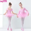 Stage Wear Toddler Girls Ballet Tutu Dress Dance Costumes Pink Princess Leotard Performance Training