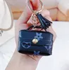 Coin Purse Accessories Old Flower LeatherWomen Change Purse Keys Chain Bags lovers Tassel Zero Wallet Portable Mini Storage Headset Small Bag Pendant Wholesale