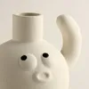 Vases Nordic Creative Cartoon Doll Ceramic Vase Decorations Living Room Flower Arrangement Home Dancing Ornaments Gifts