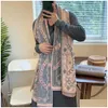 Lettre Écharpe Pour Femmes De Luxe Designer Cachemire Châle Hommes Hiver Laine Wrap Robe Extérieure Lady Designers Châles Foulards 180X65Cm Dr