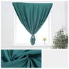 Curtain Punch Free Magic Strap Blackout Window Curtain Anti UV Light Easy Install Self-Hehesive Shading Drapes For Living Room Bedroom 231019