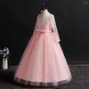 Girl Dresses 5-15Yrs Teens Wedding Dress Elegant Summer Princess Girls Maxi Lace Party Costume For Kids Clothes