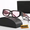 Kvinnors designer solglasögon mode glasögonglasögon utomhus strand solglasögon för man kvinna valfri triangulär signatur glasögon gafas para el sol de mujer