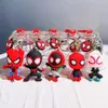 Decompression Toy Spider Keychain Hero Action Figure Model PVC Cartoon Bag Doll Pendant Toys Gift