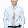 Fliegen Ostertagskrawatte Eier und Blätter Eleganter Hals für Männer Alltagskleidung Hochwertiger Kragen Grafik-Krawattenzubehör