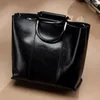 Abendtaschen Echtes Leder Eimer Weibliche Schicht Rindsleder Weiche Tasche Lässige Mode Damen Schulter