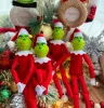 Décorations de noël, pendentif elfe monstre vert, poupée de noël, fourniture de fête, décoration de noël, nouvel an