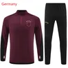23 24 Almanya futbol eşofman ceket seti kroos gnabry werner gotze futbol gömlek spor giyim 2023 Yeni Almanya Dünya Eğitim Takım Kupası Erkekler Çocuk Kiti