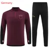 23 24 Alemanha Futebol Tracksuit Jacket Set KROOS GNABRY WERNER GOTZE Camisa de futebol Sportswear 2023 Nova Alemanha World Training Suit Cup Homens Kit Infantil