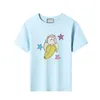 Летняя детская футболка с короткими рукавами, модная детская одежда из чистого хлопка с принтом, классическая дизайнерская одежда с буквами G для мальчиков и девочек CSD2310192