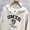 Herrtröjor Sweatshirts Saint Michael skadade hoodie män kvinnor bästa kvalitet SMX6 tryck tröja huvor T231019