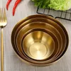 Servis uppsättningar Gold Home Soup Bowl Single Layer Baby Eating Kitchen Supply Rice Holder Hushållen Simple