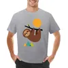 Polo da uomo Mantieni la calma e vivi lentamente T-shirt per un ragazzo Camicia con stampa animalier per ragazzi Camicie da uomo grafiche