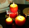 S/M/L Red Apple Candle with Box Fruit Shape Shapedles Scatedles Lamp Wedding Hight Histrich Party Home Home Decoration Wholesale SN5297