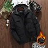 Mens Down Parkas na zewnątrz Wodoodporne kurtki polarowe Mężczyźni zimowi grube ciepłe wiatroodporne płaszcze z kapturem rozmiar l7xl 8xl 9xl Ubrania termiczne 231018